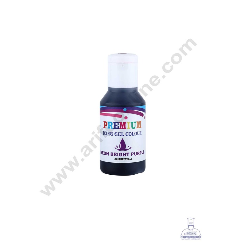 Bake Haven Premium Icing Gel Colour - Neon Bright Purple (20g)