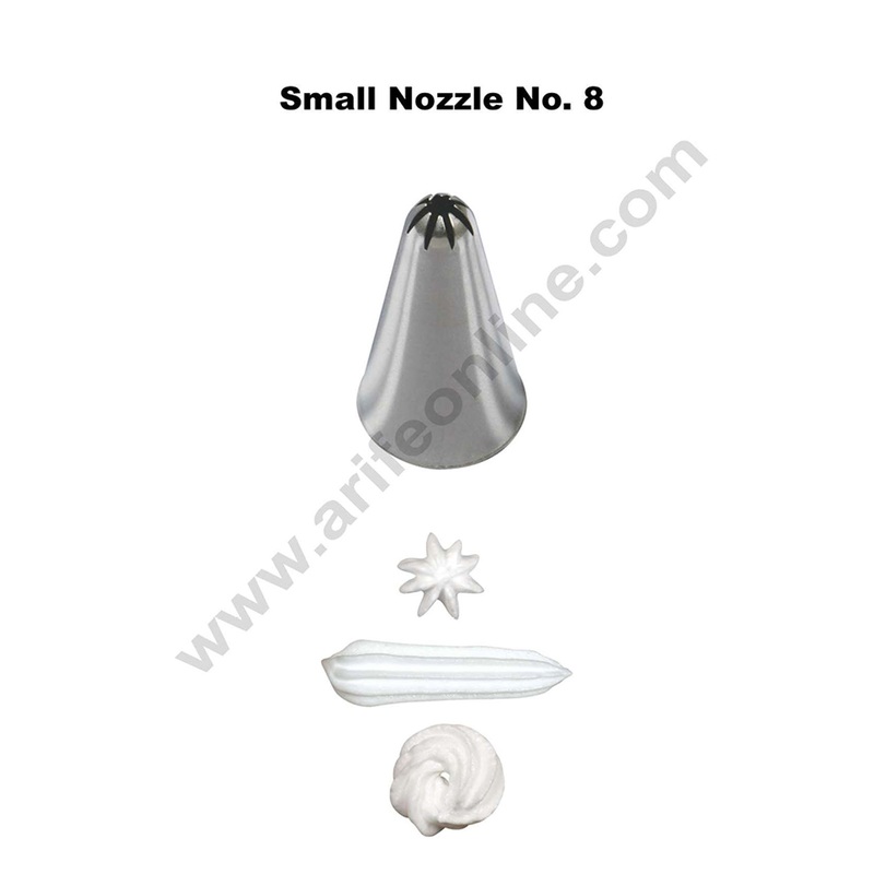 Cake Decor Small Nozzle - No. 8 Closed Star Piping Nozzle