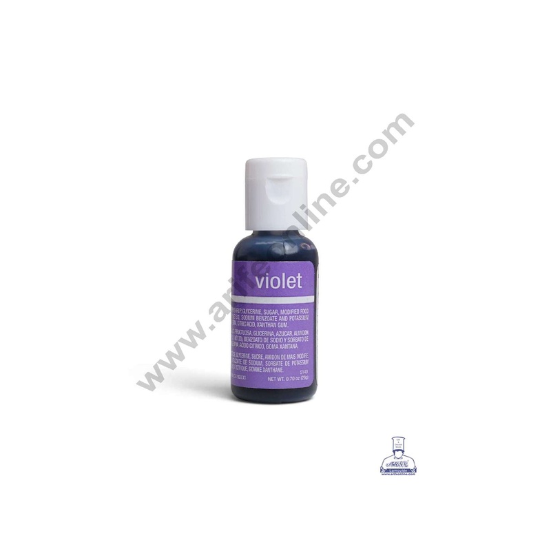 Chefmaster Liqua-Gel Violet .70 oz Food Color (20g)