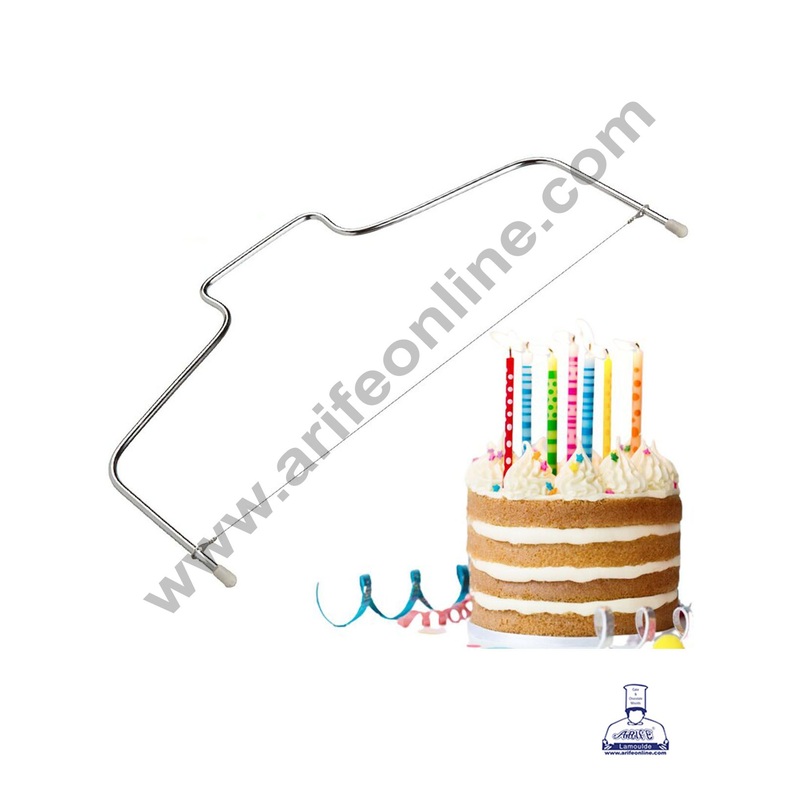 Cake Decor Stainless Steel Adjustable Small Cake Layer Slicer With Handle