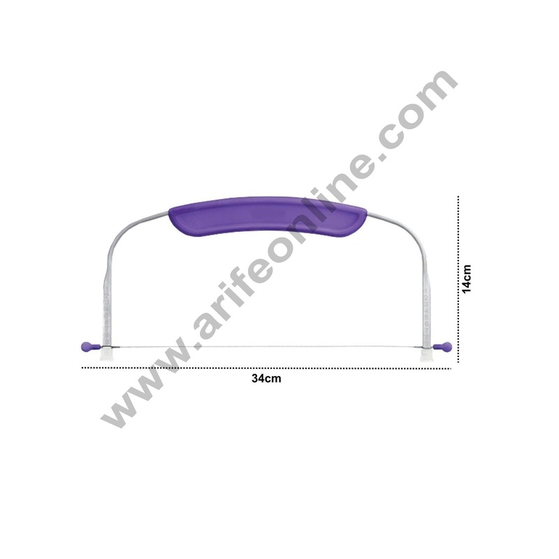 Cake Decor Stainless Steel Adjustable Small Cake Leveler Cutter Layer Cake Slicer With Handle