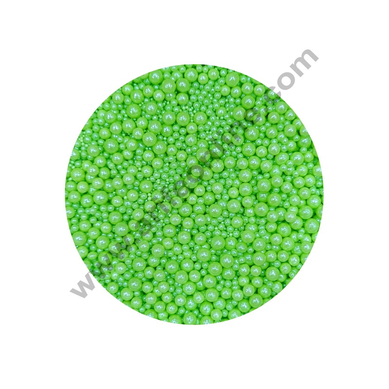 Cake Decor Sugar Candy - Mix Size Green Balls Candy