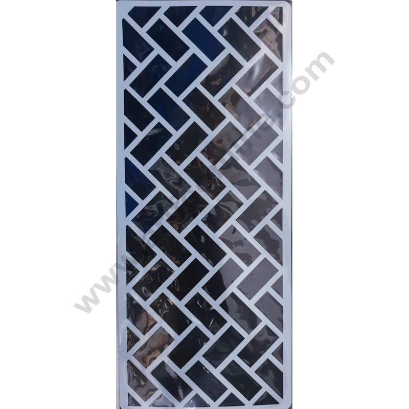 Cake Decor Wedding Cake Stencil, Cake Border Side Decoration Tool Brick Wall Design SBST-007