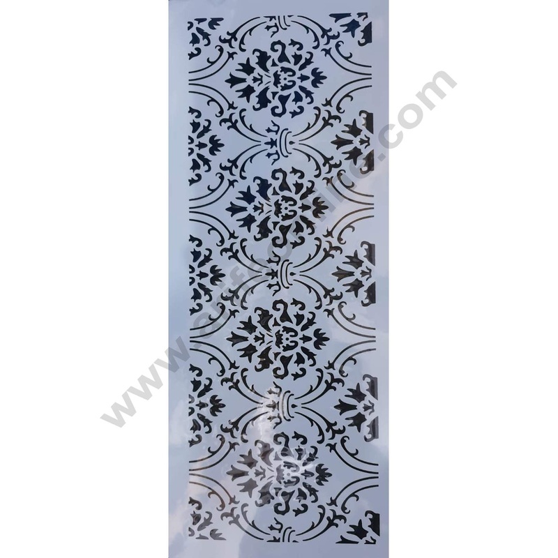 Cake Decor Wedding Cake Stencil, Cake Border Side Decoration Tool Floral Design SBST-018
