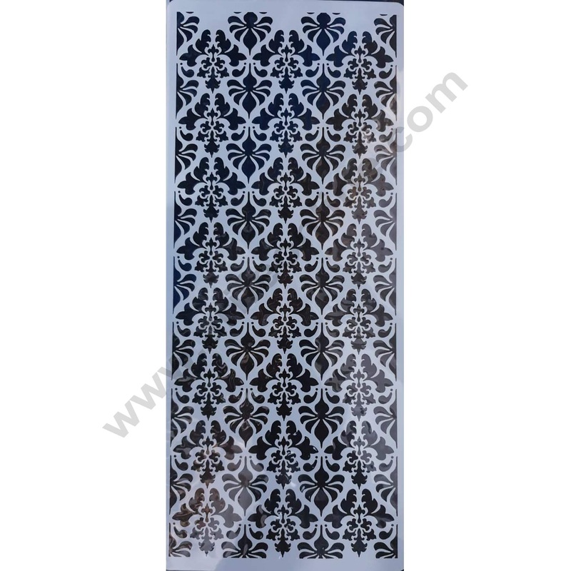 Cake Decor Wedding Cake Stencil, Cake Border Side Decoration Tool Floral Design SBST-031