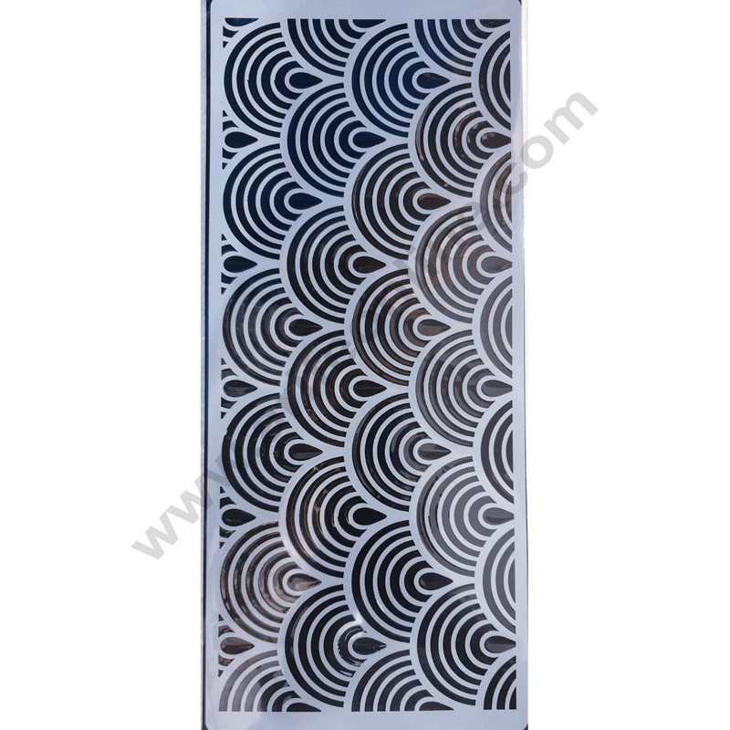 Cake Decor Wedding Cake Stencil, Cake Border Side Decoration Tool Garden Design SBST-024