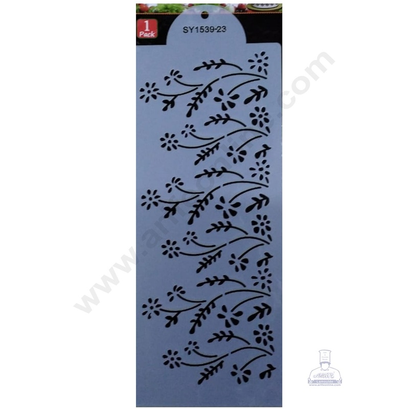 Cake Decor Wedding Cake Stencil, Cake Border Side Decoration Tool Garden Design SBST-034