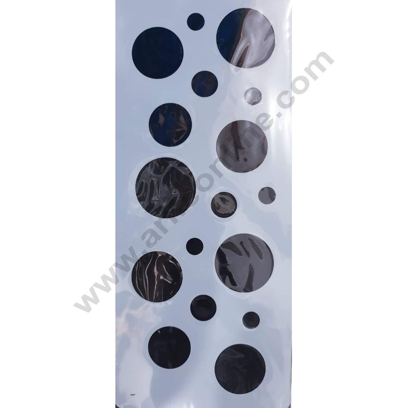 Cake Decor Wedding Cake Stencil, Cake Border Side Decoration Tool Geometric Circle Design SBST-030
