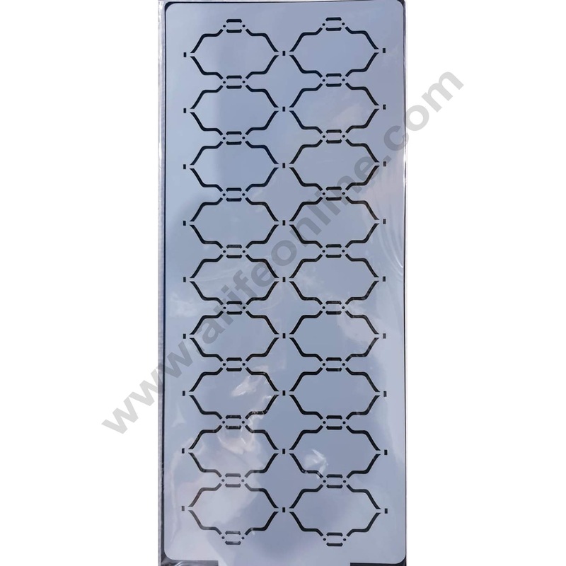 Cake Decor Wedding Cake Stencil, Cake Border Side Decoration Tool Geometric Design SBST-029