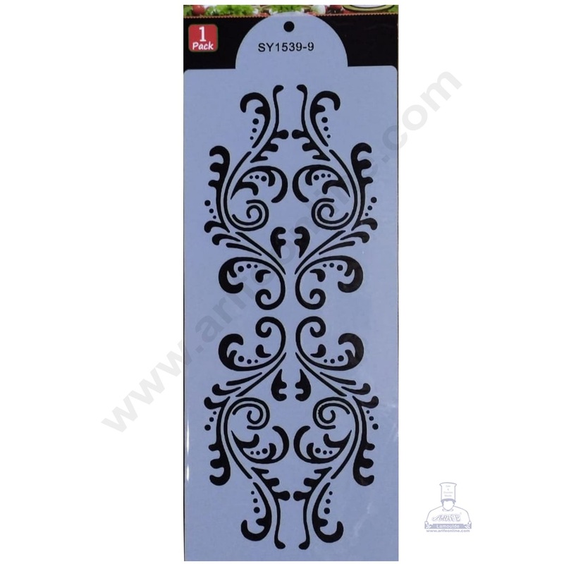 Cake Decor Wedding Cake Stencil, Cake Border Side Decoration Tool SBST-035