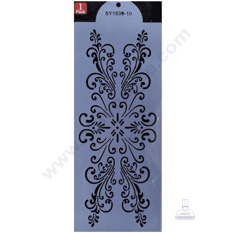 Cake Decor Wedding Cake Stencil, Cake Border Side Decoration Tool SBST-036