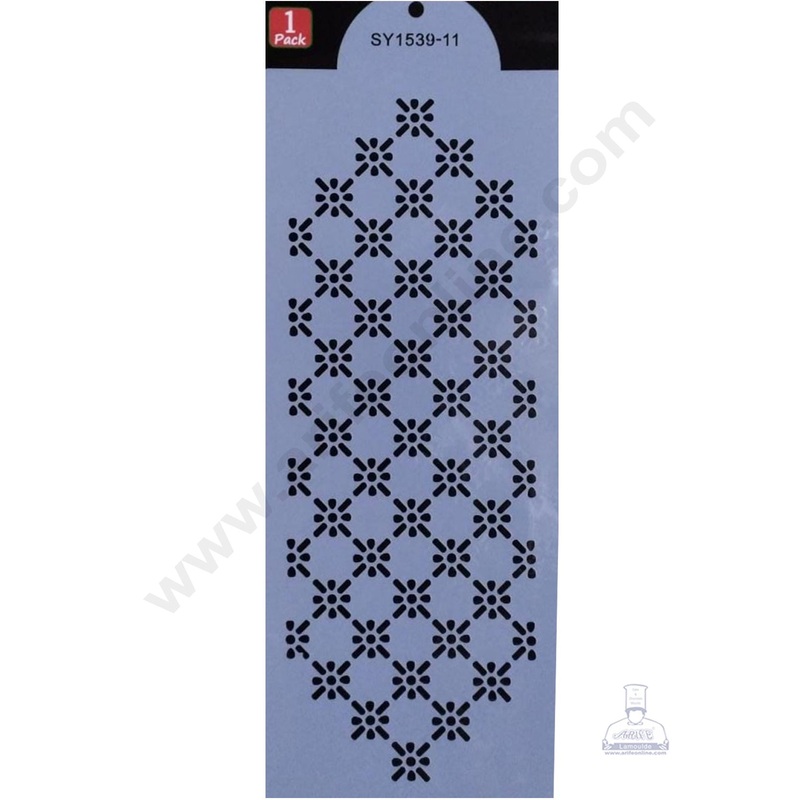 Cake Decor Wedding Cake Stencil, Cake Border Side Decoration Tool SBST-037
