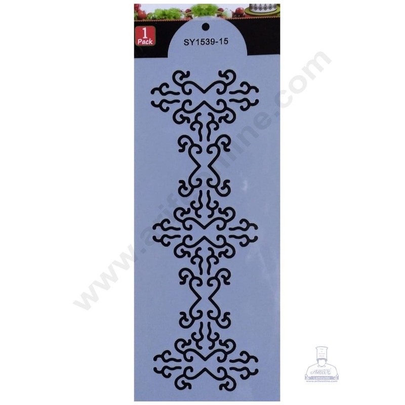 Cake Decor Wedding Cake Stencil, Cake Border Side Decoration Tool SBST-038