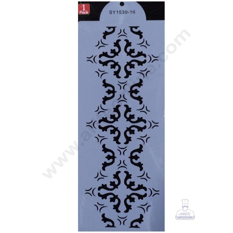 Cake Decor Wedding Cake Stencil, Cake Border Side Decoration Tool SBST-039