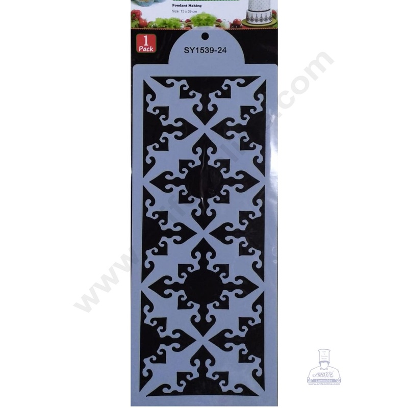 Cake Decor Wedding Cake Stencil, Cake Border Side Decoration Tool SBST-040