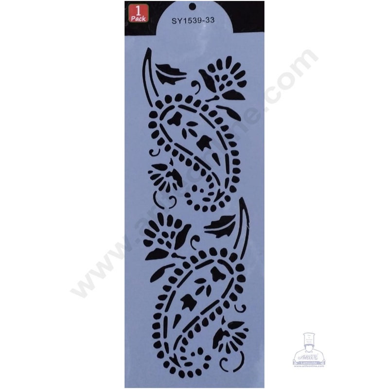 Cake Decor Wedding Cake Stencil, Cake Border Side Decoration Tool SBST-042