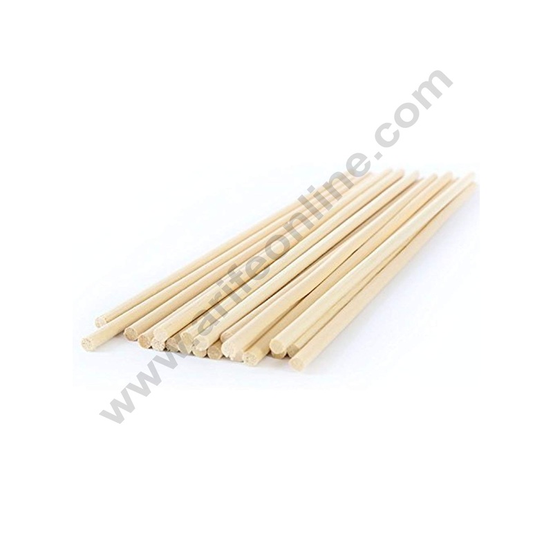 Cake Decor Wooden Cake Dowels 12 inch - Pack of 10