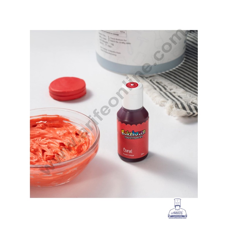 Bake Haven Confectionery Icing Gel Pastel Colour - Coral (20g)
