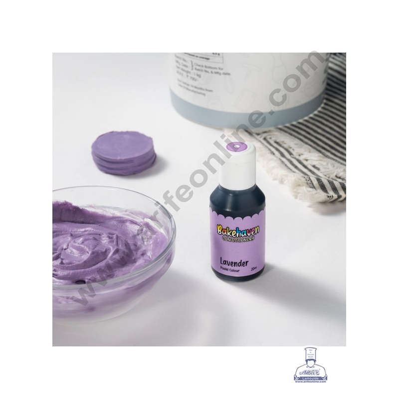 Bake Haven Confectionery Icing Gel Pastel Colour - Lavender (20g)