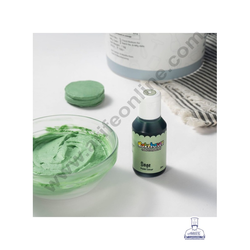 Bake Haven Confectionery Icing Gel Pastel Colour - Sage (20g)