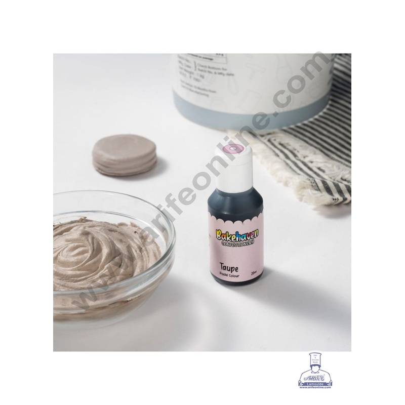 Bake Haven Confectionery Icing Gel Pastel Colour - Taupe (20g)