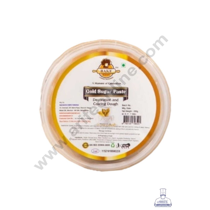 Bake Haven Sugar Paste 200 G - Gold