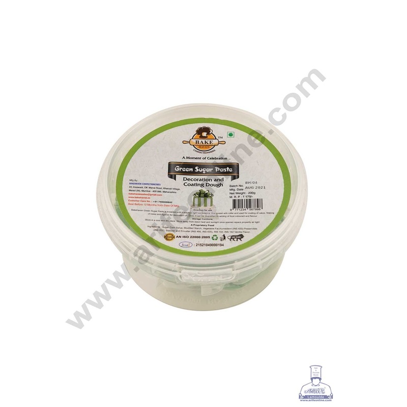 Bake Haven Sugar Paste 200 G - Green