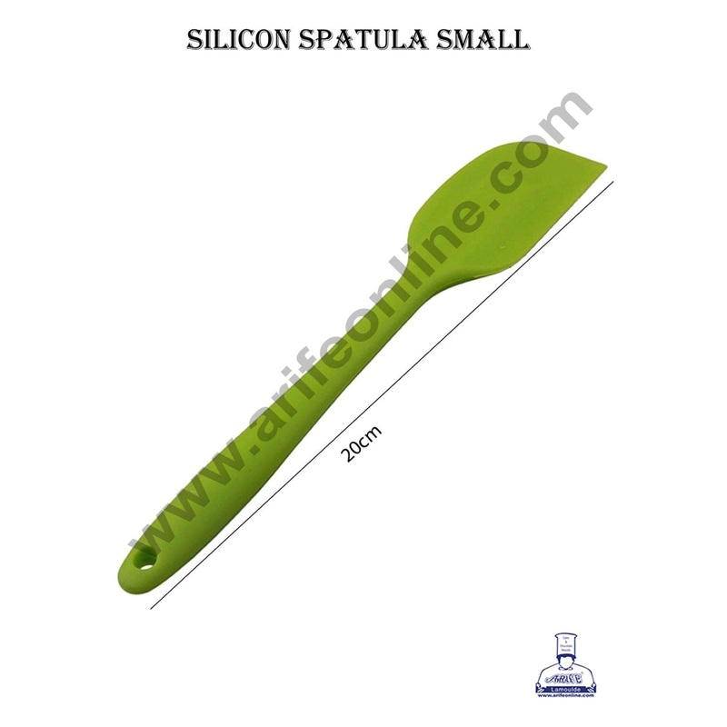CAKE DECOR 1  Piece Small Green Silicone Spatula | Mix, Frost, & Scrape with Ease, Kitchen Cooking Tool