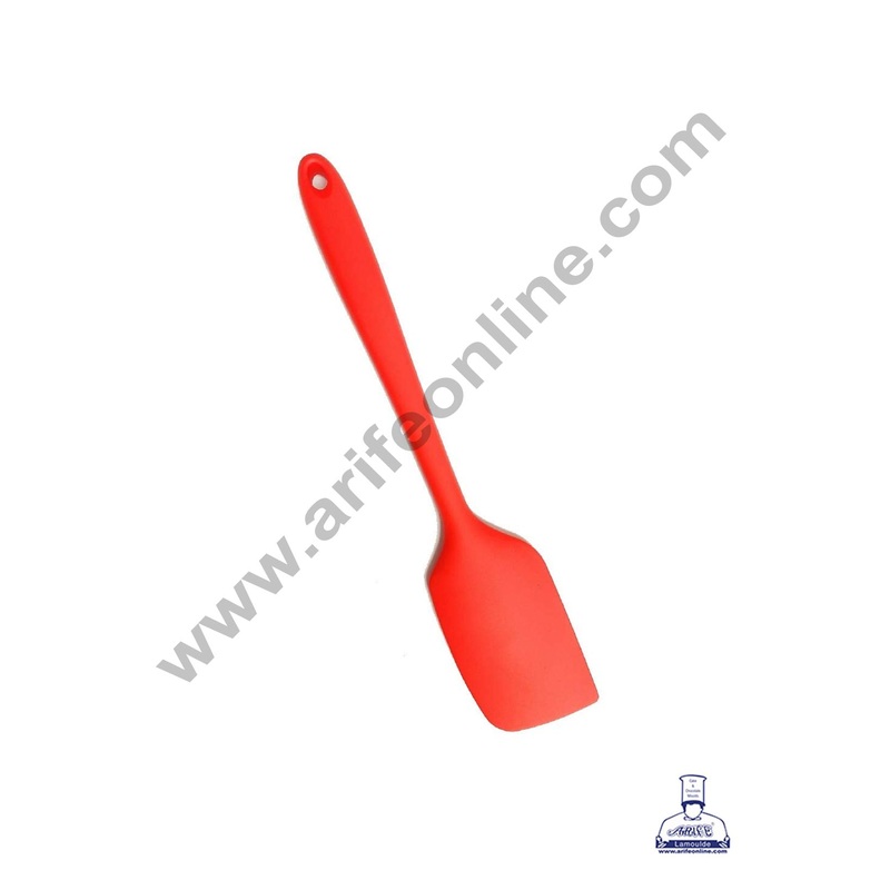 CAKE DECOR 1  Piece Small Red Silicone Spatula | Mix, Frost, & Scrape with Ease, Kitchen Cooking Tool