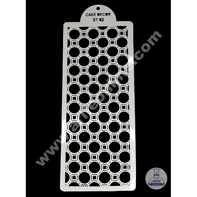 CAKE DECOR Wedding Cake Stencil, Cake Border Side Decoration Tool SBST-060