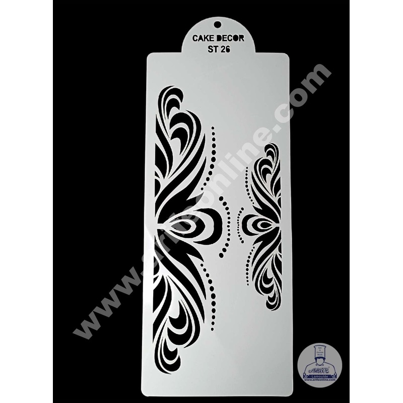 CAKE DECOR Wedding Cake Stencil, Cake Border Side Decoration Tool SBST-071