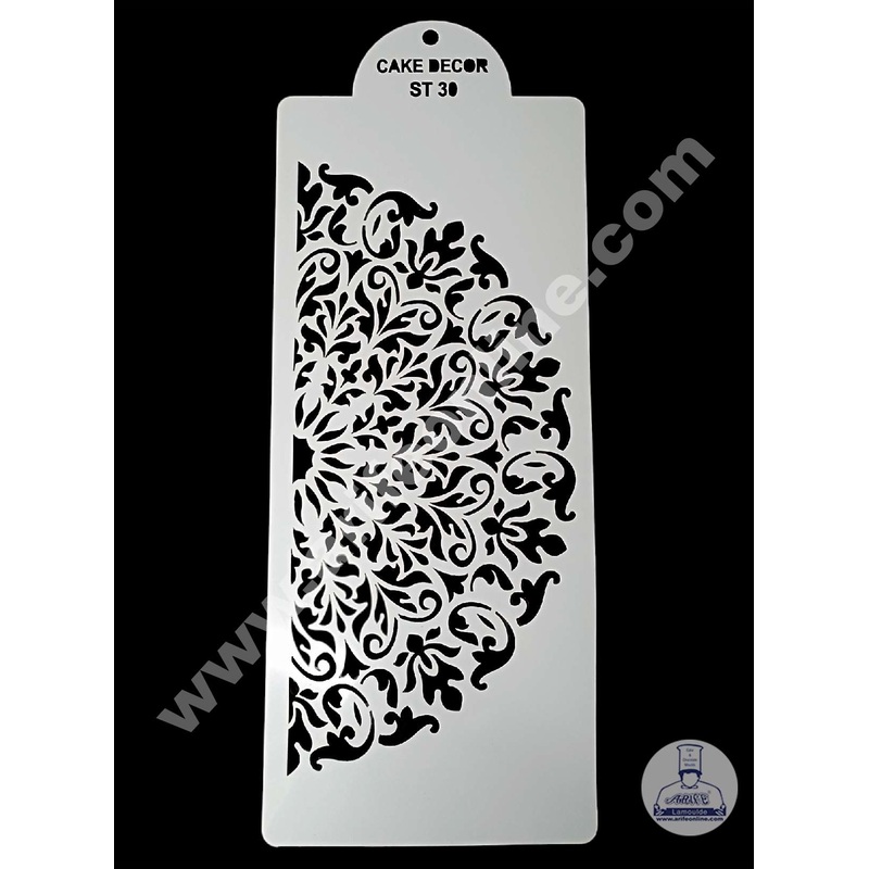 CAKE DECOR Wedding Cake Stencil, Cake Border Side Decoration Tool SBST-074