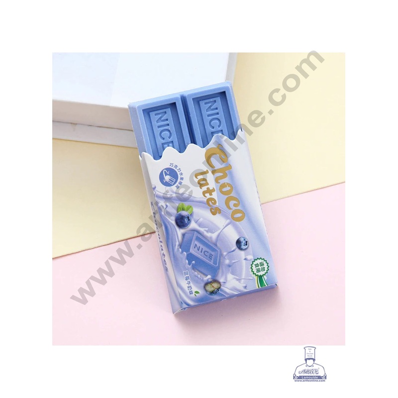 1 Piece Blue Chocolate Bar Eraser | Return Gifts  - CAKE DECOR