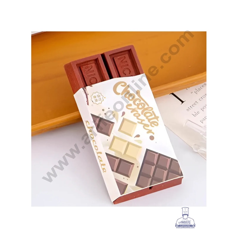 1 Piece Brown Chocolate Bar Eraser | Return Gifts  - CAKE DECOR