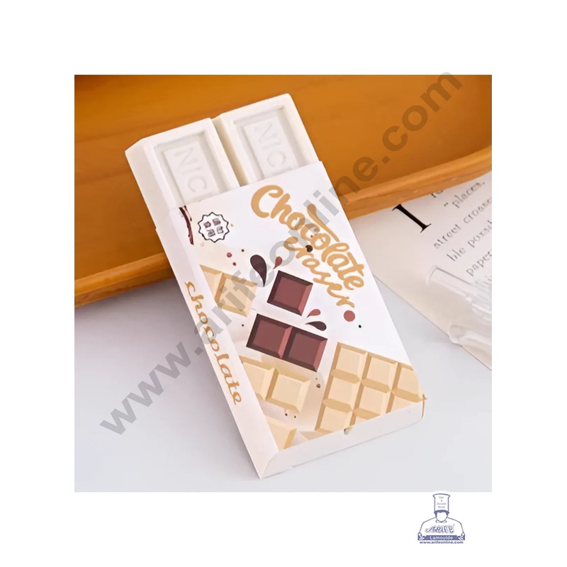 1 Piece White Chocolate Bar Eraser | Return Gifts  - CAKE DECOR