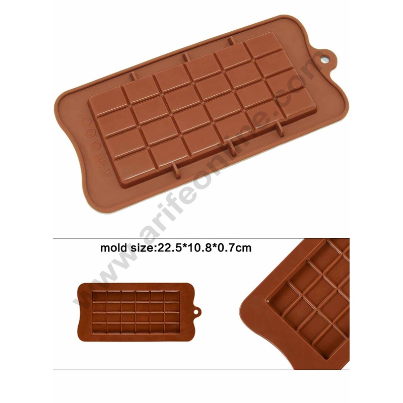 Cake Decor 1 Cavity Chocolate Bar Dairy Milk Silicone Chocolate Mould