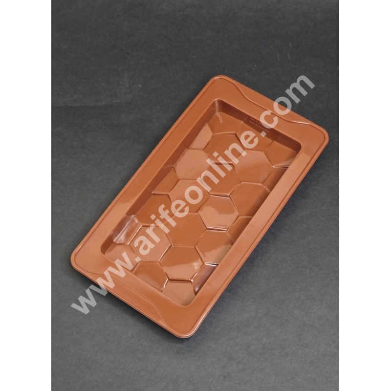 CAKE DECOR 1 Cavity Deep Pave Shape Kunafa Chocolate Bar Silicone Mould | Pistachio Kunafa Chocolate Bar Mould (Design-10)