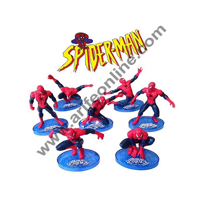 Cake Decor Ultimate Spider man CAKE TOPPER Superhero 7 Figure Set Birthday Party Cupcakes Figurines Marvel Comics