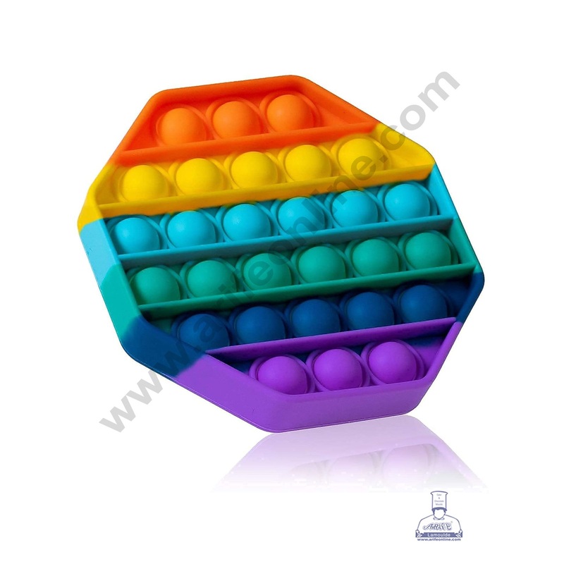 Hexagon Pop It Silicone Mould | Multipurpose Chocolate & Toy Mould - CAKE DECOR
