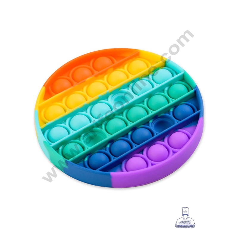 Round Pop It Silicone Mould | Multipurpose Chocolate & Toy Mould - CAKE DECOR