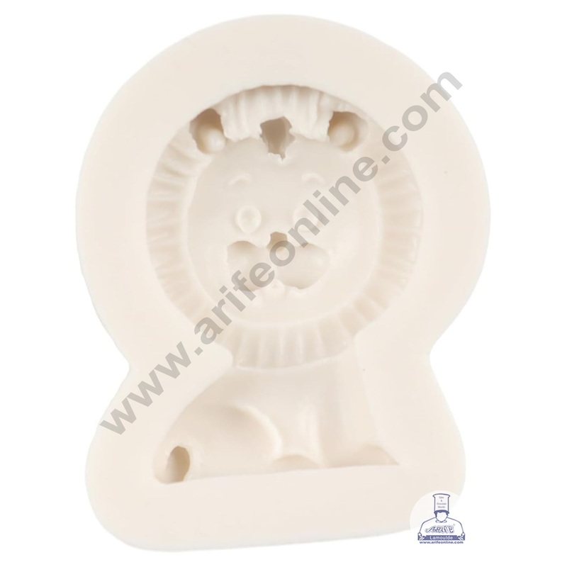 Silicon Baby Lion Marzipan Mould | Animals Shape Fondant Clay Marzipan Cake Decoration Mould - CAKE DECOR