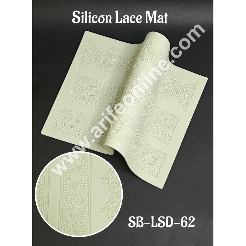 Silicone Cake Border Lace Fondant Mat Mould Flower Pattern Cake Decorating Tools Baking Mat - Cake Decor