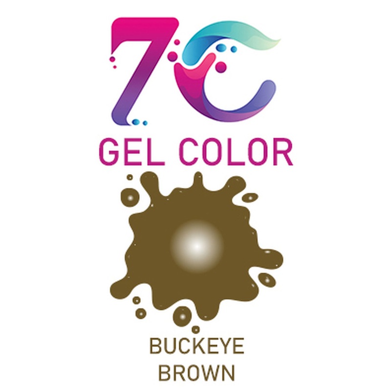 7C Edible Gel Color Food Colouring for Icing, Cakes Decor, Baking, Fondant Colours - Buckeye Brown