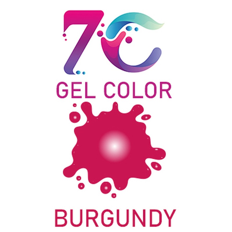 7C Edible Gel Color Food Colouring for Icing, Cakes Decor, Baking, Fondant Colours - Burgundy