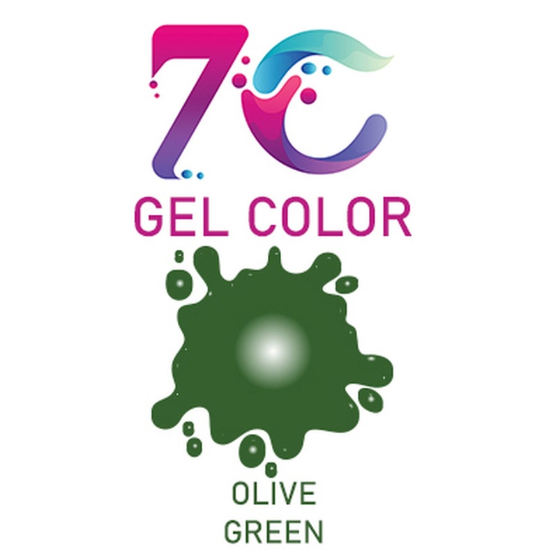 7C Edible Gel Color Food Colouring for Icing, Cakes Decor, Baking, Fondant Colours - Olive Green
