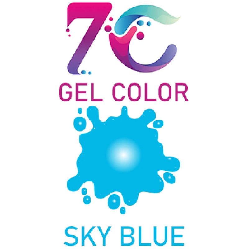 7C Edible Gel Color Food Colouring for Icing, Cakes Decor, Baking, Fondant Colours - Sky Blue