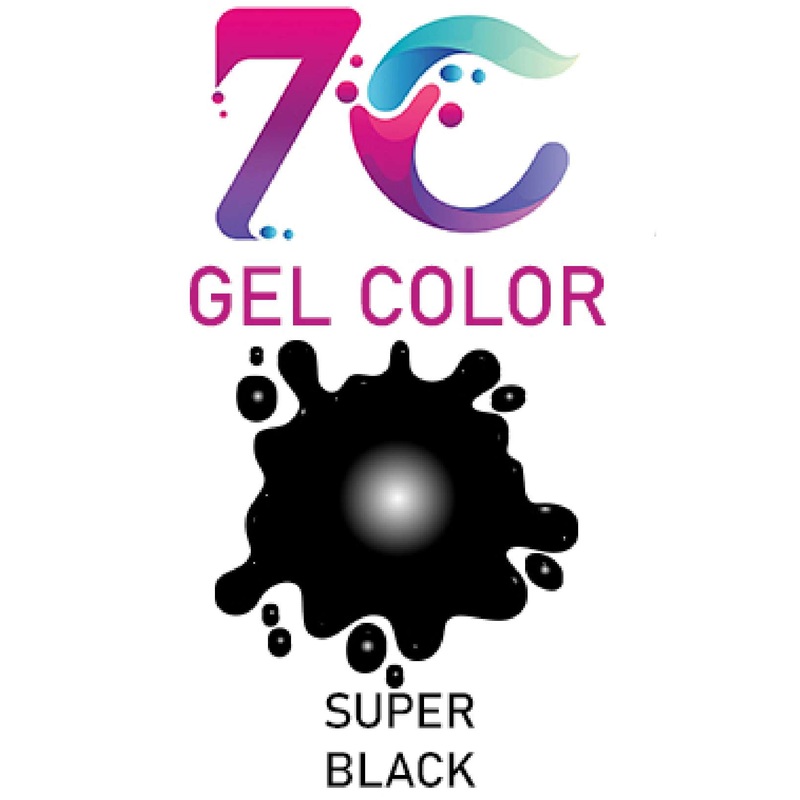 7C Edible Gel Color Food Colouring for Icing, Cakes Decor, Baking, Fondant Colours - Super Black