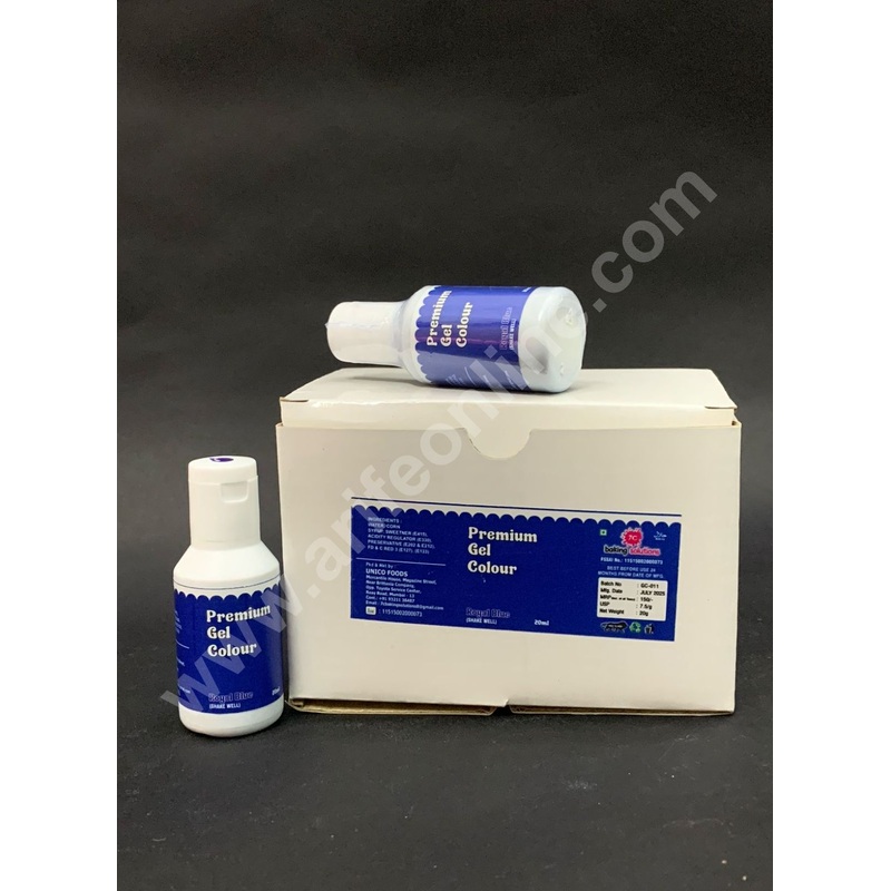 7C Edible Premium Gel Color Food Colouring for Icing, Cakes Decor, Baking, Fondant Colours - Royal Blue