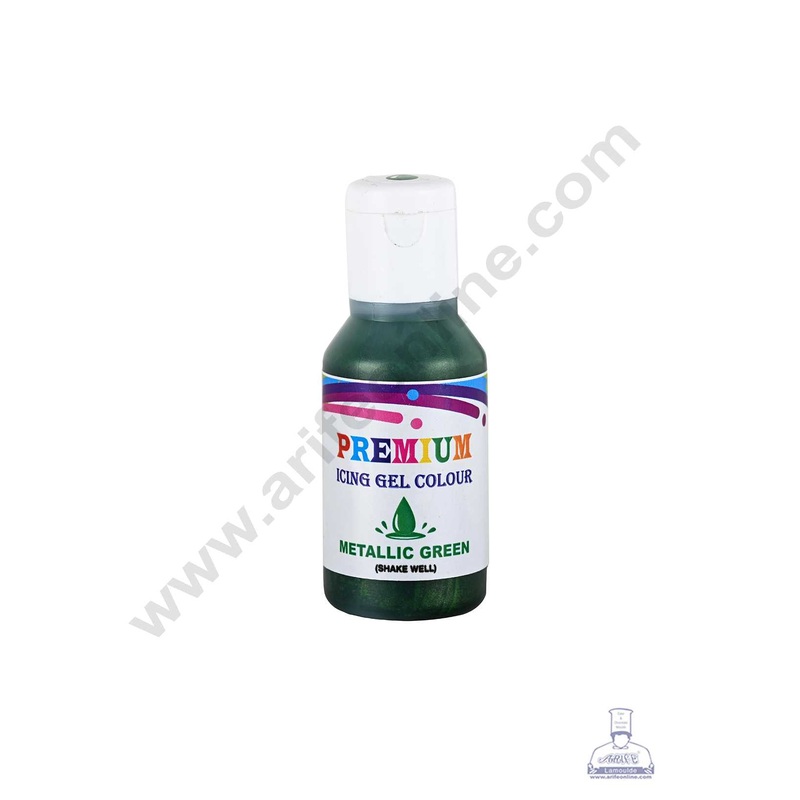 Bake Haven Premium Icing Gel Colour - Metallic Green (20g)