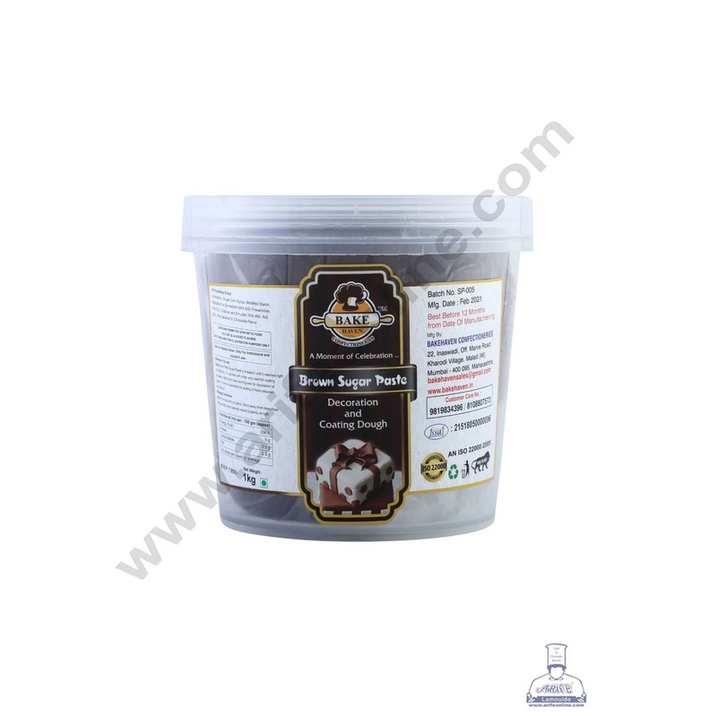 Bake Haven Sugar Paste 1 Kg - Brown